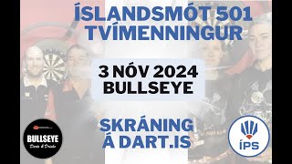 Íslandsmótið í 501  Tvímenningur  Streymi 3 [upl. by Dodds599]