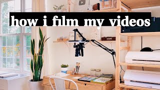 how i film my videos ✷ overhead camera setup [upl. by Sachs252]