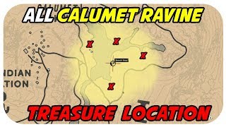 ALL Calumet Ravine Treasure Map Location [upl. by Ynavoj]