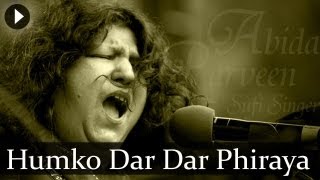 Humko Dar Dar Phiraya  Abida Parveen  Top Sufi Songs [upl. by Eudora]