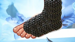 Aamr video leg and boys animation foot 🦶 inner side foot hand infection treatment new chikitsa [upl. by Idok]