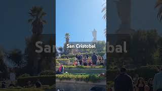 Visitors San Cristobal Hill Chile [upl. by Lluj852]