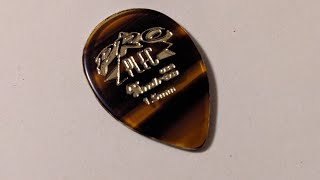 DAndrea Pro Plec 15mm small teardrop 358 shape guitar pick review  small but refined [upl. by Nrek]