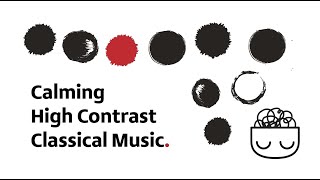 Baby Sensory  High contrast Mozart classical music fun Brain Development stop crying  black white [upl. by Lihp]