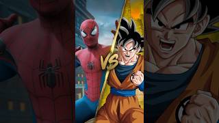 Epic Showdown SpiderMan vs Goku shorts SpiderMan goku [upl. by Ibby911]