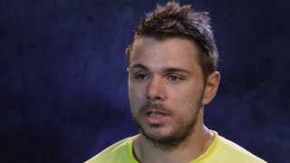 Stanislas Wawrinka interview fourth round  2014 Australian Open [upl. by Pepillo]