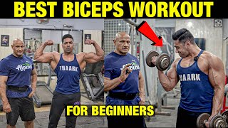 Best Biceps Exercise For Beginners  Huge Arms Workout [upl. by Lattie639]