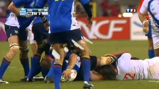 Rugby 2007 Pool D France v Namibia [upl. by Ahseryt]