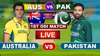 🔴Live  Pakistan vs Australia  1st ODI Match  PAKvsAUS  Live Match amp Commentary [upl. by Stew]