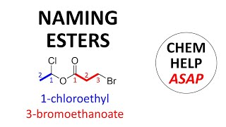 naming esters in organic chemistry [upl. by Rodnas86]