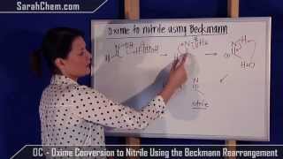 Beckmann Rearrangement  Oxime Conversion to Nitrile Mechanism [upl. by Deehsar]