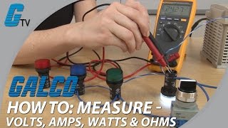 How To Measure Volts Amps Watts amp Ohms with a Multimeter [upl. by Ries97]