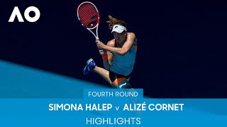 Simona Halep v Alizé Cornet Highlights 4R  Australian Open 2022 [upl. by Chenay]