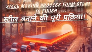 Steel from Start to FinishProcess of steel making from Start to finishTATA SteelJSW SteelSail [upl. by Peddada]