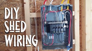 DIY Shed Electrical Rough In amp Wiring [upl. by Seni]