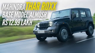 Mahindra Thar Roxx Base Model Fully Explained  Check Price Features Engine and Delivery Date [upl. by Oal]