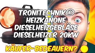 Tronitechnik® heizkanone dieselheizgebläse  produktbewertung und erfahrungen [upl. by Mariellen]