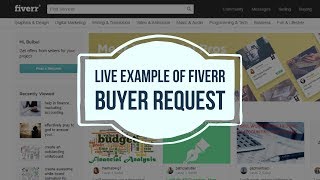 Live example of Fiverr buyer request [upl. by Kylila]