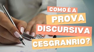 CNU COMO É A PROVA DISCURSIVA DA CESGRANRIO [upl. by Ozmo]