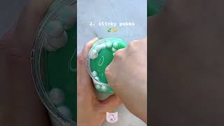 Slime ASMR fluffy sizzles vs clicky pokes which is better 🎀 [upl. by Trellas]