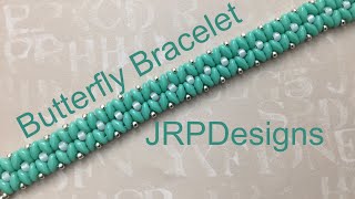 Butterfly Bracelet Beading Tutorial [upl. by Macknair]