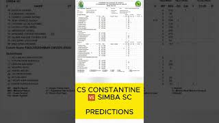 CS CONSTANTINE 🆚 SIMBA SC PREDICTIONSCAFCL SimbaSC CSConstantine FootballInAfrica [upl. by Ettegroeg]