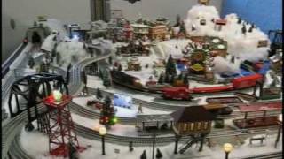 Family Christmas Lionel Train Layout [upl. by Yrakaz]