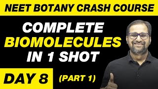 BIOMOLECULES in 1 Shot Part 1  All Theory Tricks amp PYQs  Class 11  NEET [upl. by Kamp]