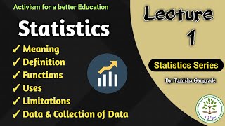 Statistics  Definition  Function of Statistics  Introduction of Statistics  by Tanisha Gangrade [upl. by Gentille]