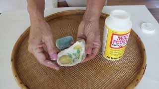 How To Decoupage Oyster Shells With Different Designs [upl. by Yoshio]