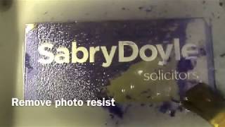 Chemical Etching Process  Masteretch 650 Model  Etched Stainless Steel Sign [upl. by Yenruogis260]