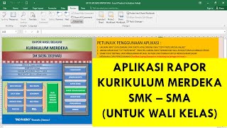 Raport Kurikulum Merdeka SMK  SMA  Cara Input Data Sekolah dan Mapel [upl. by Enetsirk]