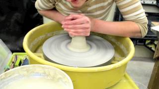 Wedging amp Centering Clay on the Pottery Wheel  To the Wheel and Beyond [upl. by Krenn]