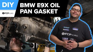 BMW N52 Oil Pan Gasket Replacement DIY 20052013 BMW E90 325i E91 328i E92 330i 328i xDrive [upl. by Elo767]