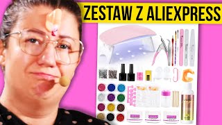 TESTUJĘ ZESTAW DO PRZEDŁUŻANIA PAZNOKCI Z ALIEXPRESS TES 44 [upl. by Cherian]