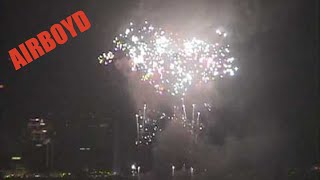 Hong Kong Chinese New Year Fireworks 農曆新年煙花香港港灣 1999 [upl. by Dewie]