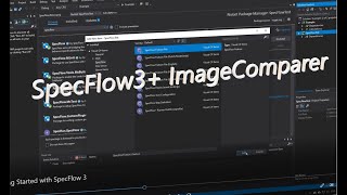 How To  SpecFlow3  ImageComparer VisualStudio [upl. by Anaujal200]