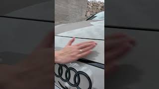 Unexpected way to open the new Audi A6 etron Frunk 😮 shorts [upl. by Enomed904]