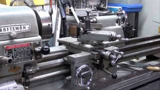 MACHINE SHOP TIPS 30 Facing on the Atlas Lathe Part 1 tubalcain [upl. by Macnair]