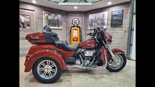 2024 HarleyDavidson Tri Glide Ultra FLHTCUTG Red RockVivid Black [upl. by Sad7]