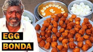 50 EGG BONDA RECIPE  Village Muttai Bonda Prepared by Daddy  Indian Street Food  Farmer Cooking [upl. by Assirolc316]