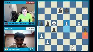 why Magnus Carlsen start laughing at the end of the game against D gukesh  world chess championship [upl. by Tahp377]