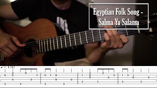 Egyptian Folk Song  Salma Ya Salama  Fingerstyle Guitar  Phillip Gregory Music [upl. by Lorac514]