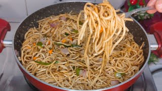 instant hakka noodles recipelunch box recipestreet style hakka noodles ki recipe 😋 [upl. by Bijan]