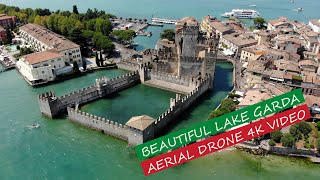 Beautiful Lake Garda Italy AERIAL DRONE 4K VIDEO [upl. by Narret224]