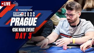 EPT PRAGUE 2022 €5K MAIN EVENT – DAY 3  LIVE ♠️ PokerStars [upl. by Yanahc58]