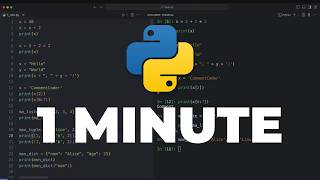 Apprendre Python en 56 secondes [upl. by Nosmas]