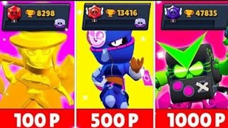 Купил аккаунты за 100 500 1000 рублей в Brawl Stars [upl. by Cruz]