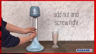 ROBAND  Milkshake Mixers  How to change the beater [upl. by Klockau]