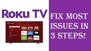 How To Fix Almost All Roku TV IssuesProblems in Just 3 Steps  Roku Not Working Restart Update [upl. by Xela208]